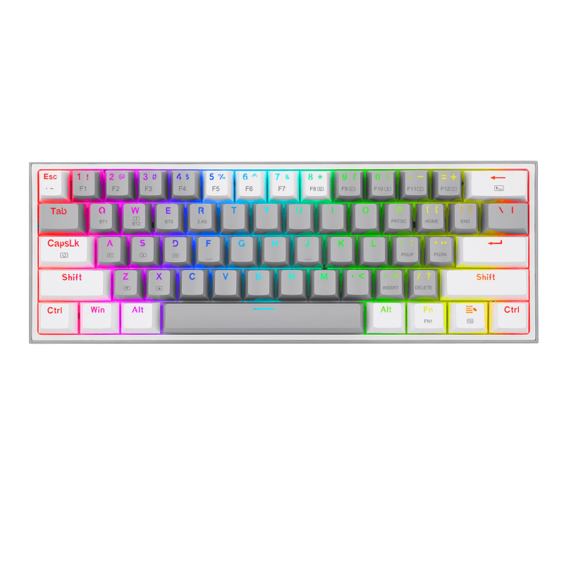 Teclado Redragon Fizz Pro K616 Grey/White Teclado Redragon Fizz Pro K616 Grey/White